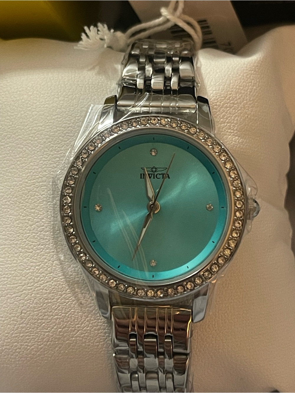 Invicta Two-Tone Watch with Turquoise Dial - Picture 2 of 6